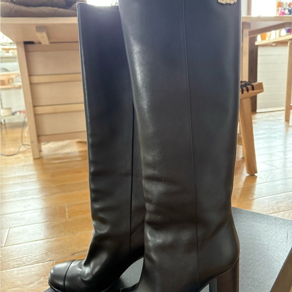 Chanel Black Leather Boots - Picture 4 of 6